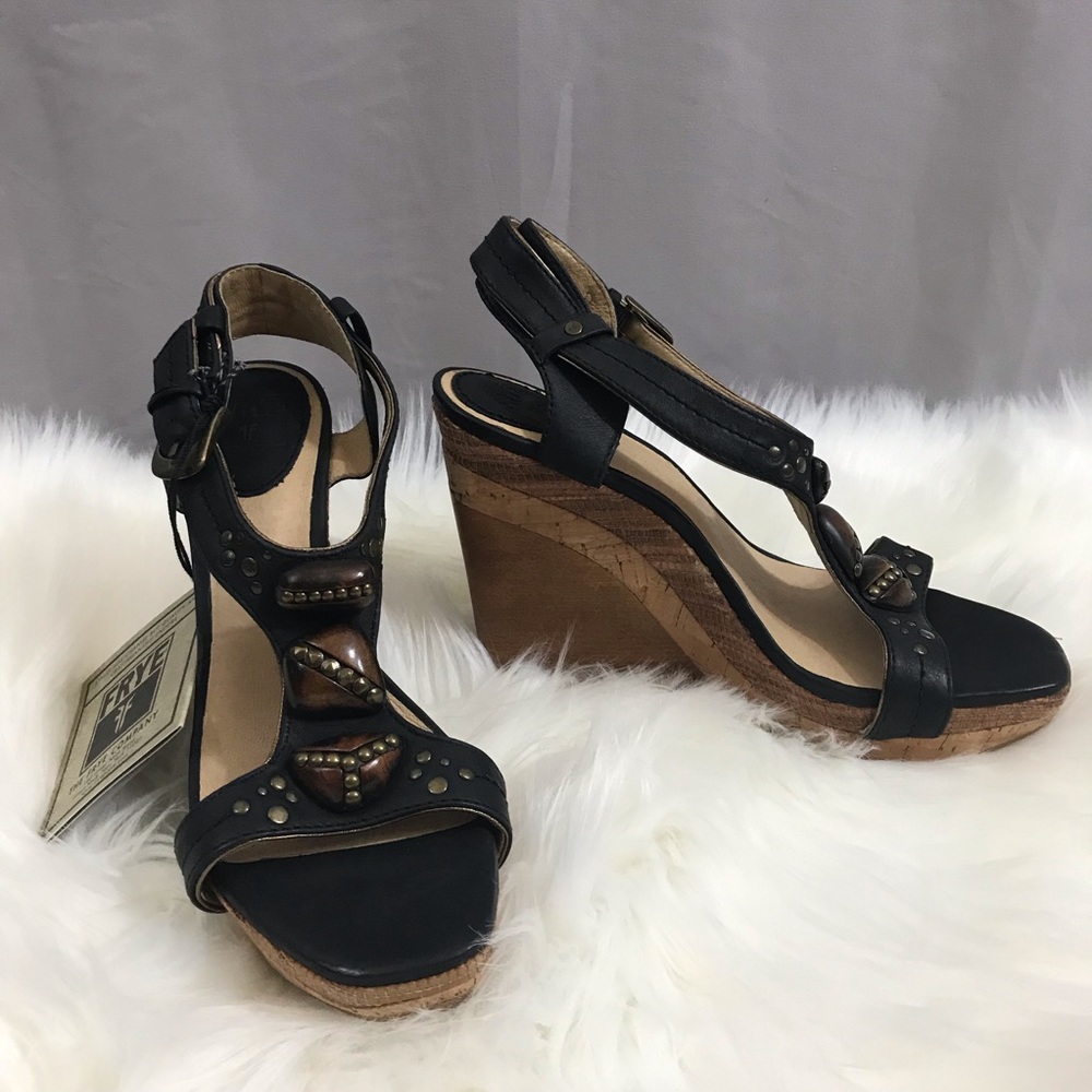 Frye Studded Embellished Platform Sandals NEW!